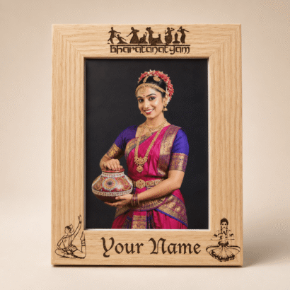 Bharatanatyam Wooden Photo Frame