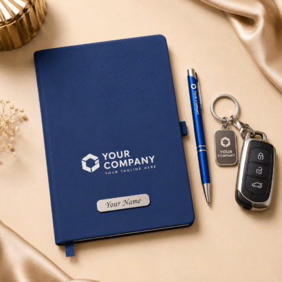 Corporate Diary, Pen & Keychain Gift Set