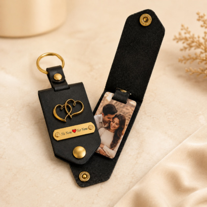Couple Photo Keychain