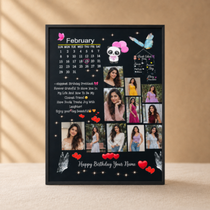 Birthday Calendar Photo Frame