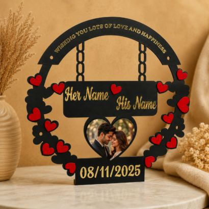 Couple Name & Photo Frame