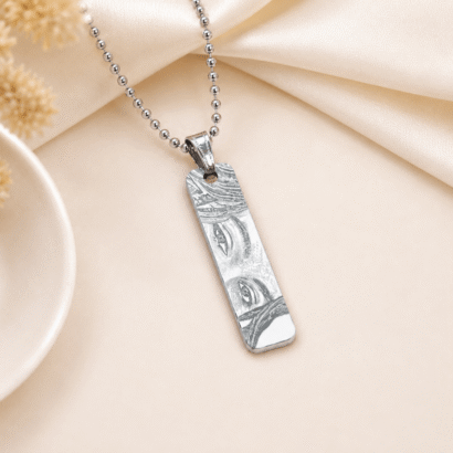 Eye Sketch Pendant Necklace