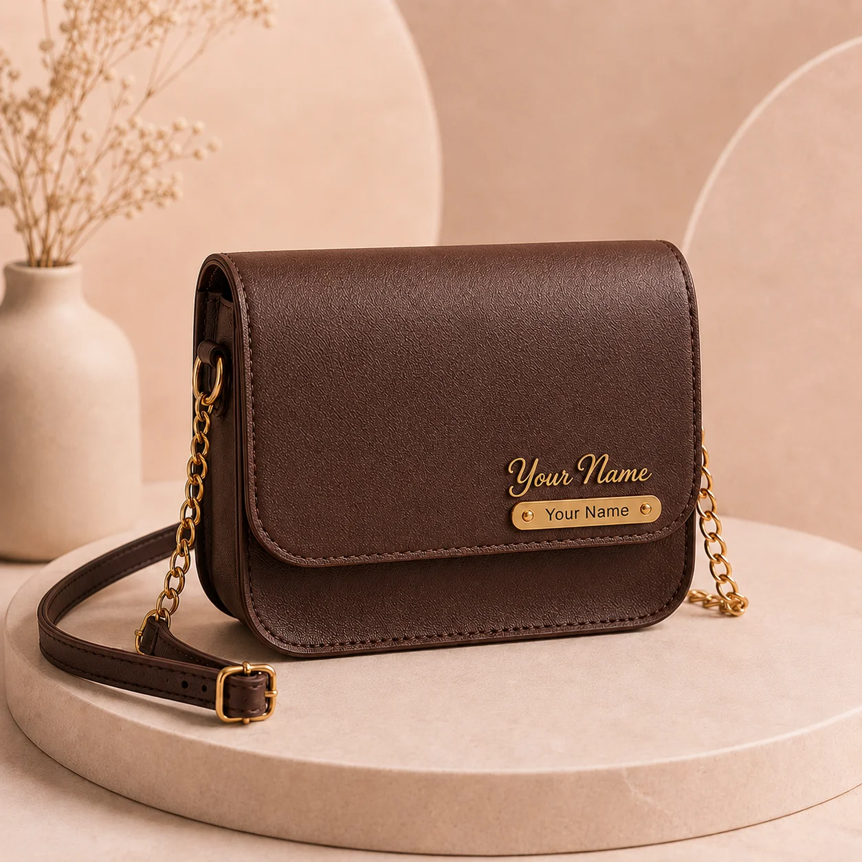 Women’s Sling Bag with Name Plate - Image 7
