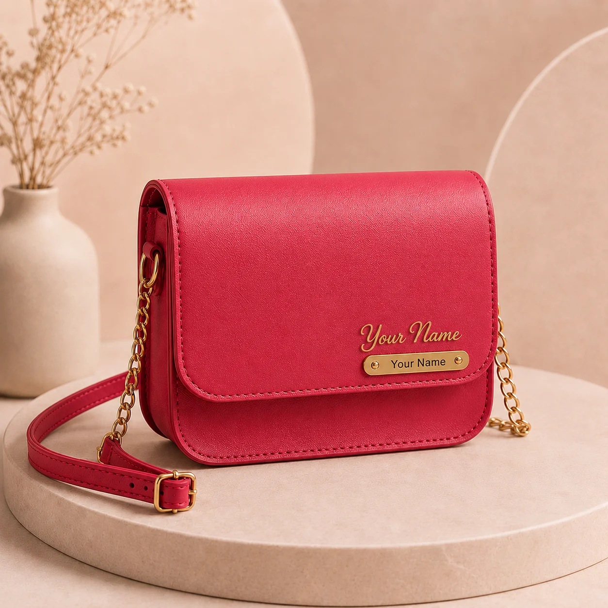 Women’s Sling Bag with Name Plate - Image 6
