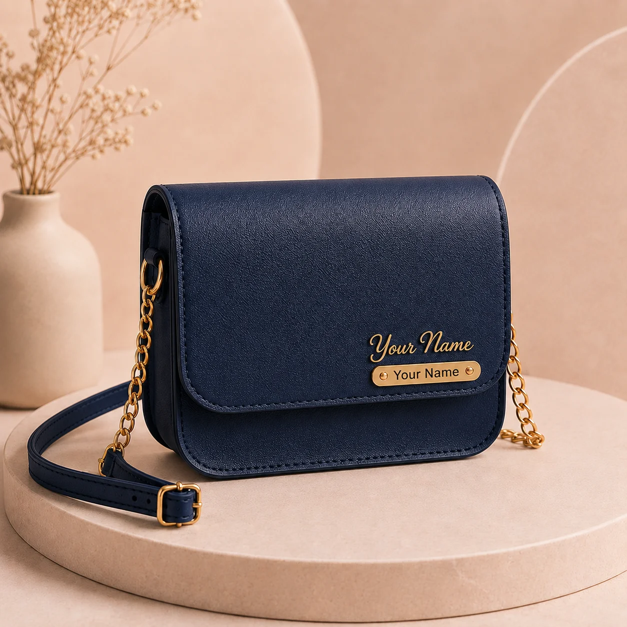 Women’s Sling Bag with Name Plate - Image 5