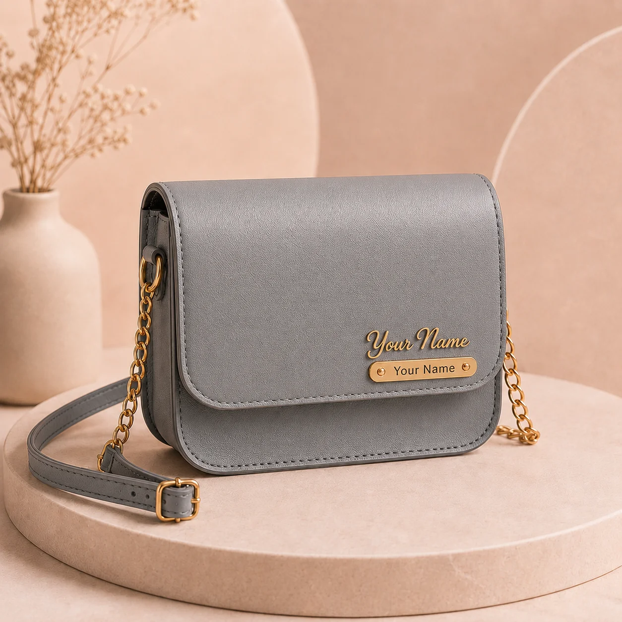 Women’s Sling Bag with Name Plate - Image 4