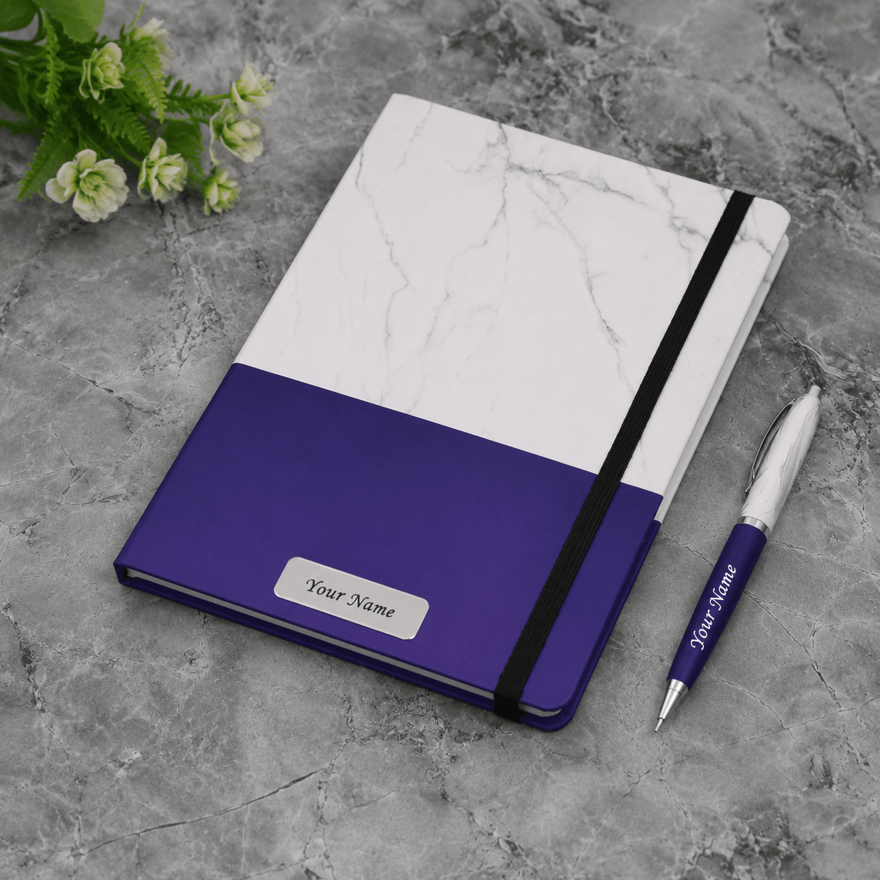Marble Diary & Pen Set - Image 2