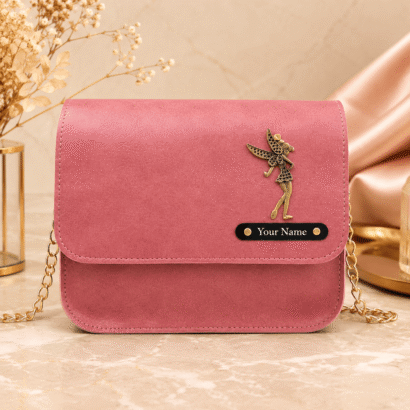 Ladies Sling Bag with Name Plate