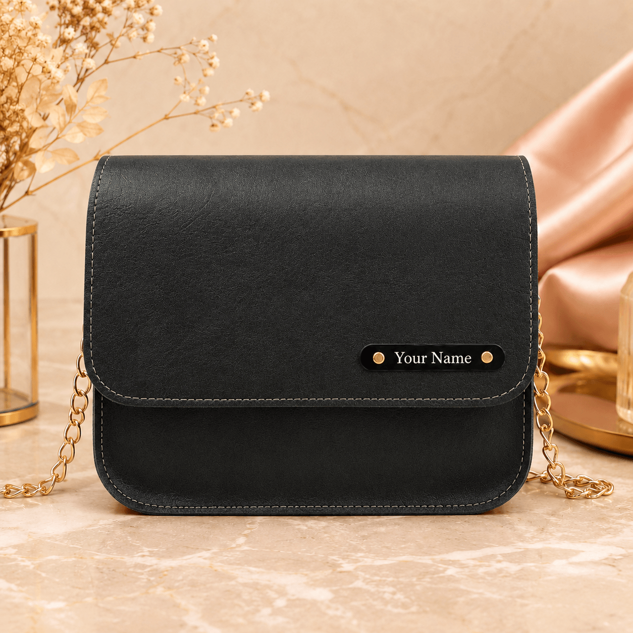 Ladies Sling Bag with Name Plate - Image 4