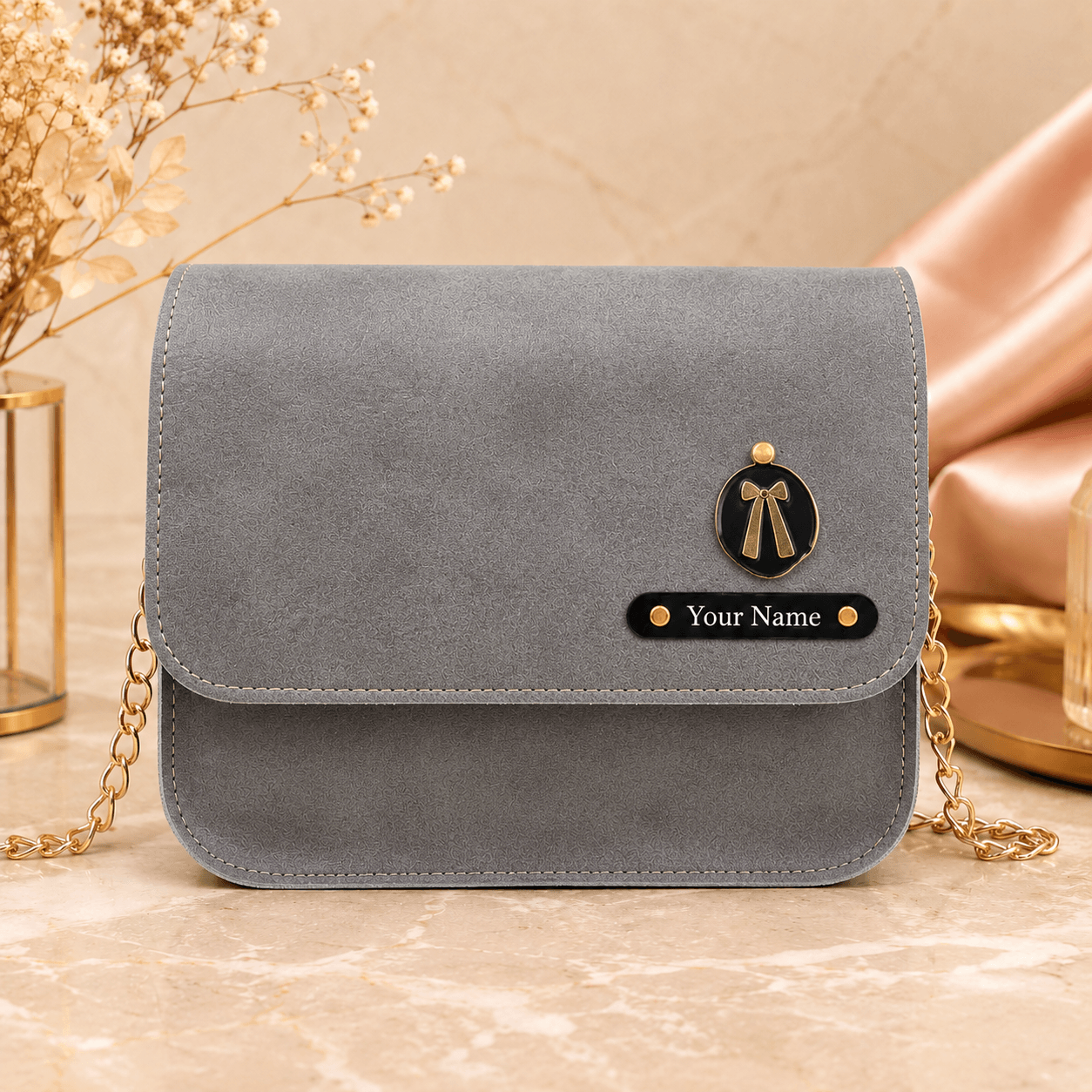 Ladies Sling Bag with Name Plate - Image 6