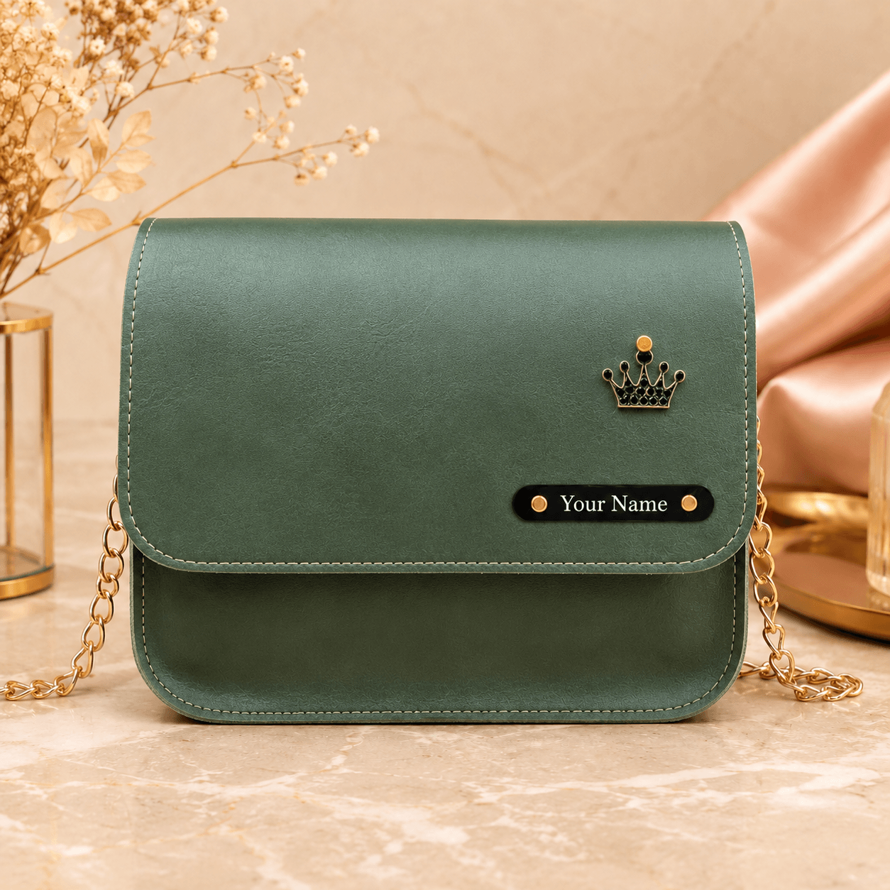 Ladies Sling Bag with Name Plate - Image 7