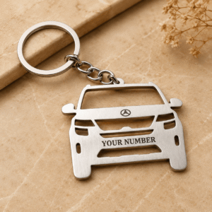 Personalized Car Number Plate Metal Keychain