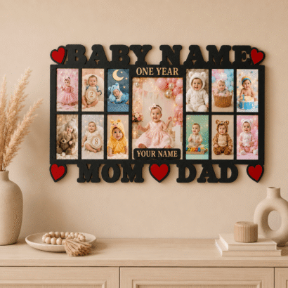 Baby First Year Photo Frame