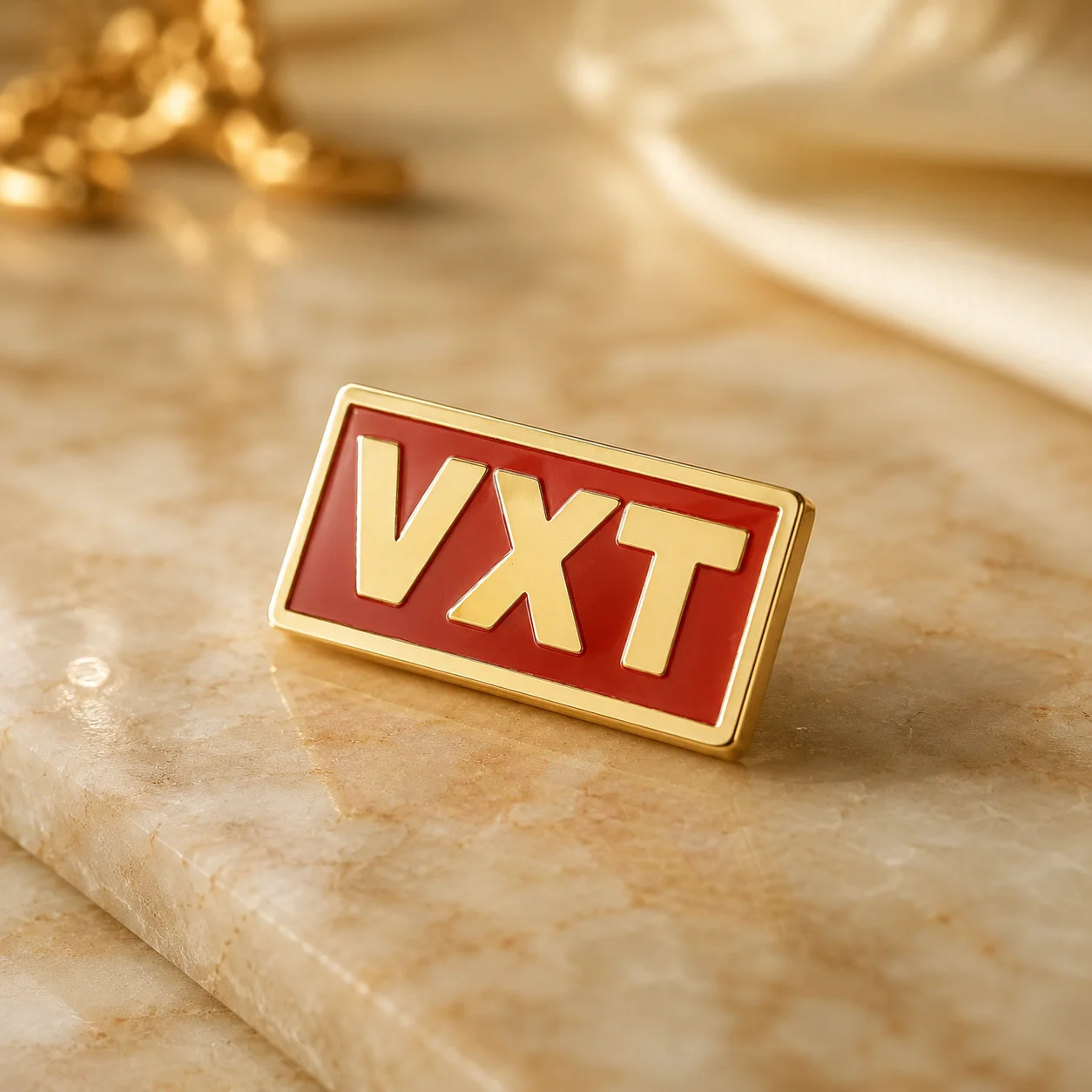 Custom Text Metal Lapel Pin Badge - Image 2