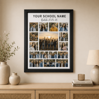 School Batch Memories Photo Frame