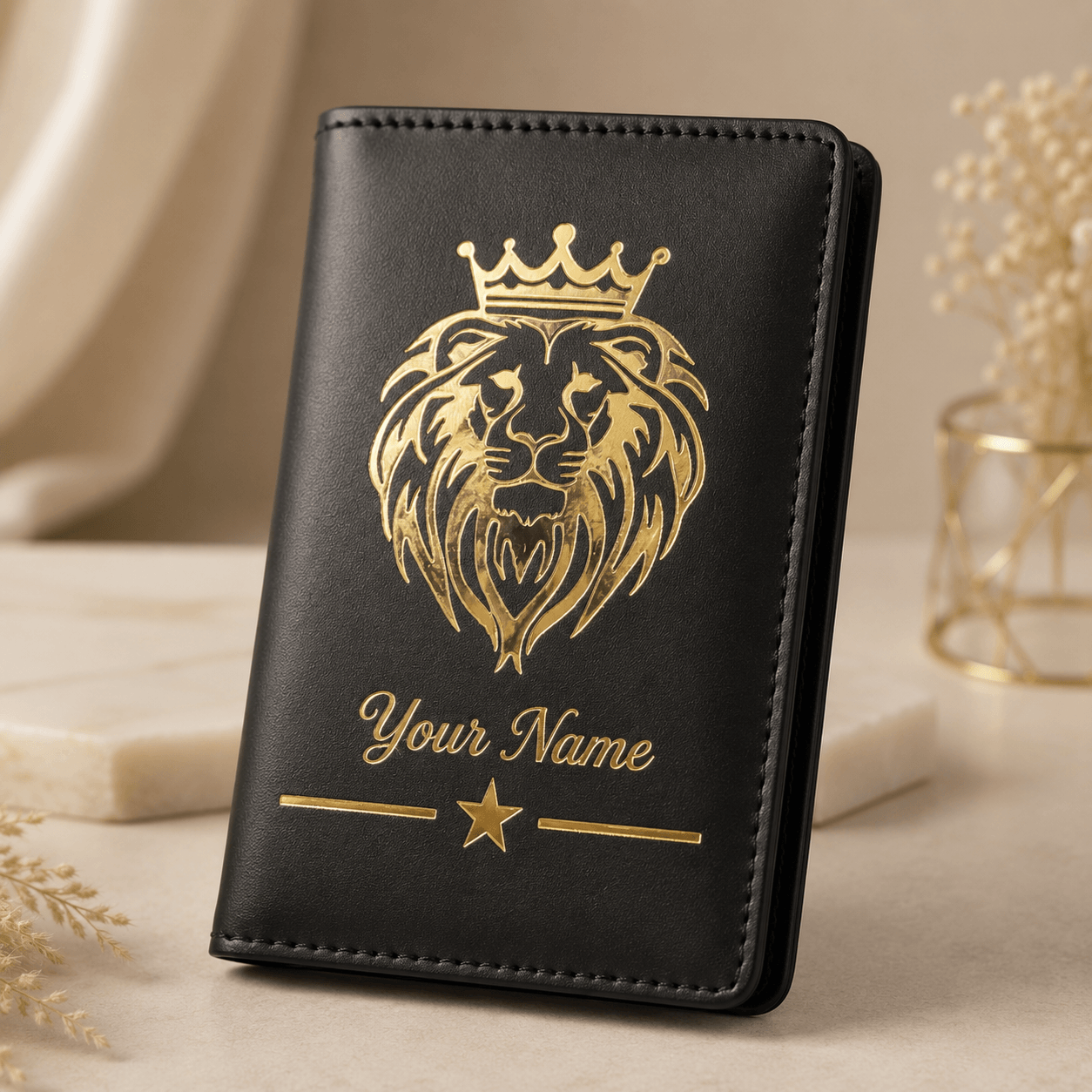 Lion Design Passport Cover - Image 2