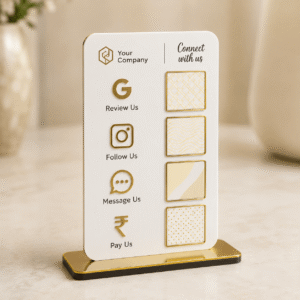 Personalized QR Code Business Standee