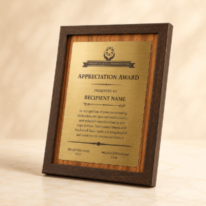 Personalized Appreciation Award Plaque