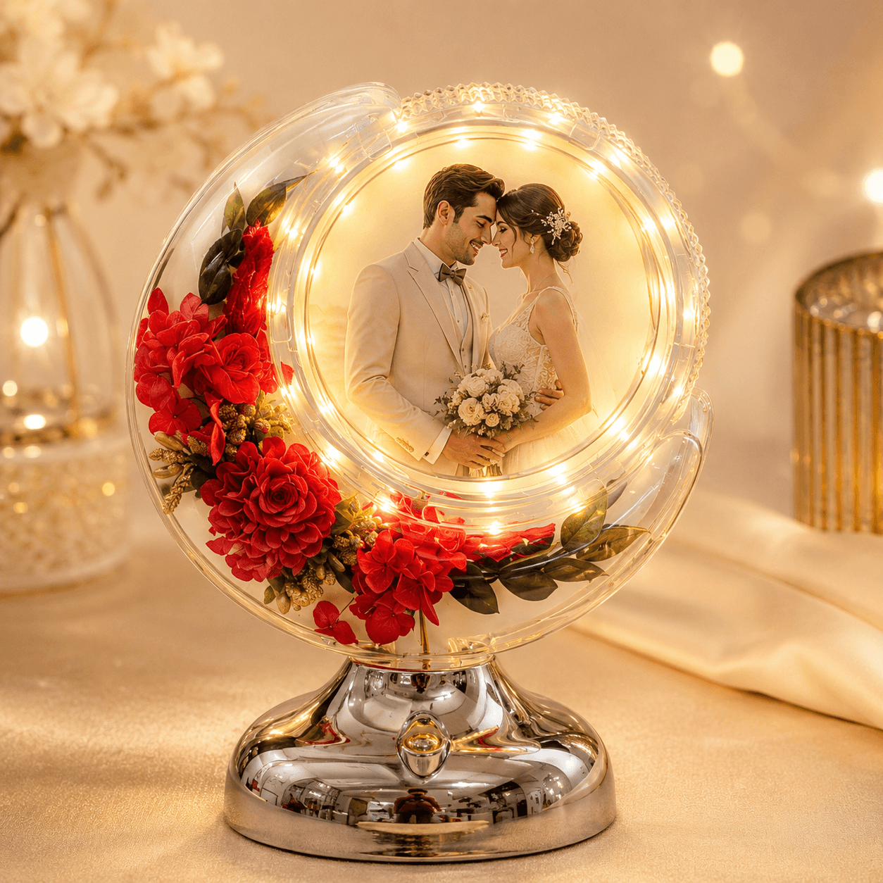 Couple Photo LED Lamp