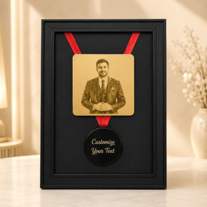 Award Medal Frame with Photo & Message