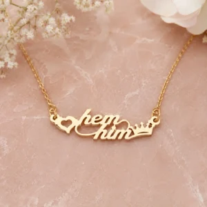 Personalized Couple Name Necklace