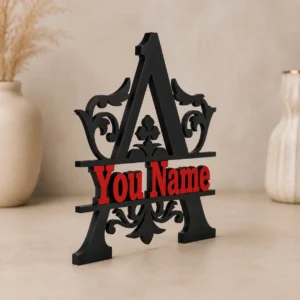 Personalized Alphabet Name Table Stand