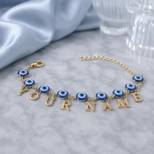 Personalized Name Charm Bracelet