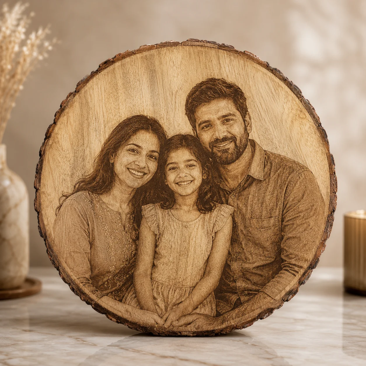 Wooden Photo Engraving Plaque