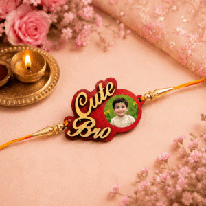 Personalized Cute Bro Photo Rakhi