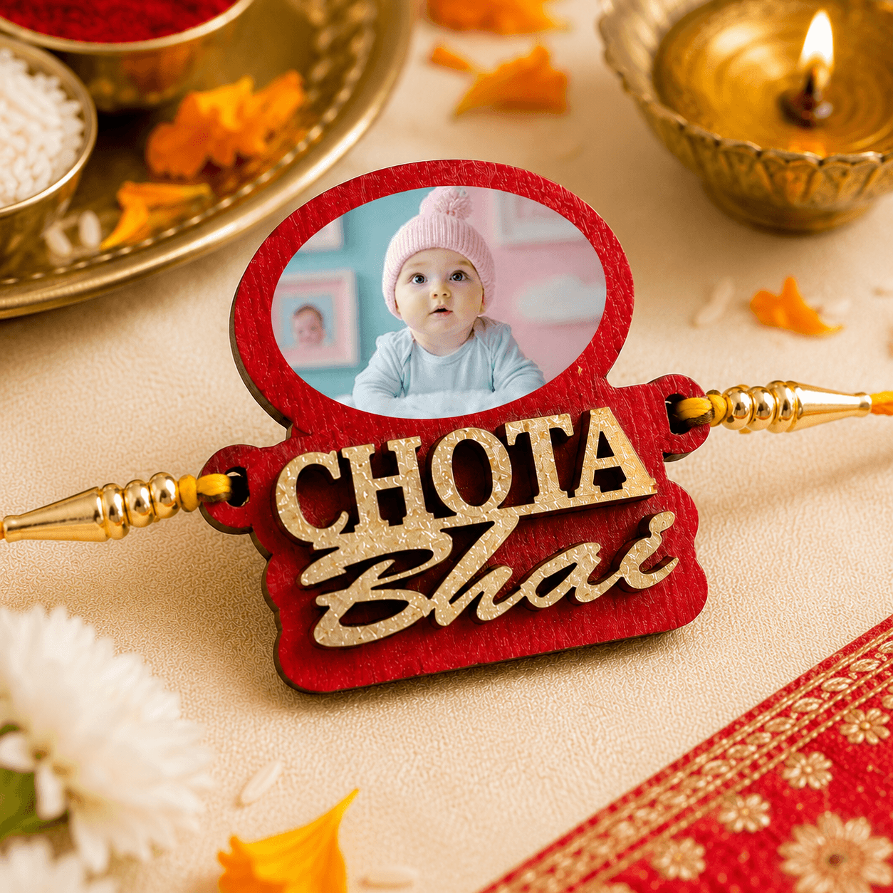 Chota Bhai Photo Rakhi - Image 2