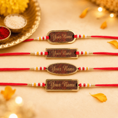 Designer Shape Name Rakhi