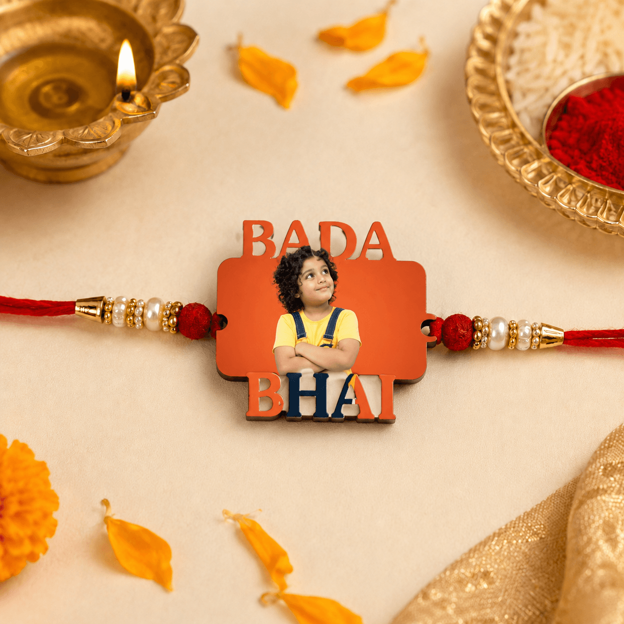 Sublimation MDF Photo Rakhi - Image 5