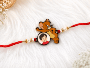 Personalized Cartoon Mouse Photo Rakhi