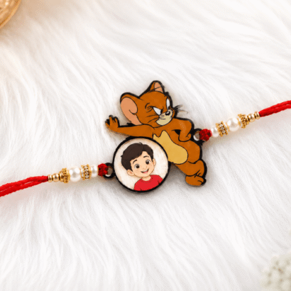 Cartoon jerry Photo Rakhi for Kids
