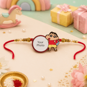 Personalized Cartoon Boy Kids Photo Rakhi