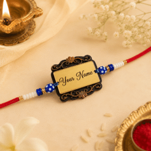 Personalized Royal Frame Name Rakhi
