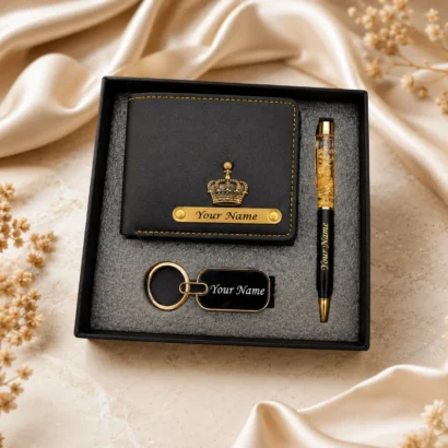 Wallet, Pen & Keychain Gift Set