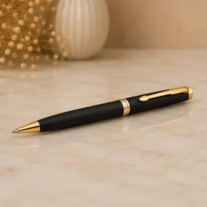 Premium Black And Gold Metal Ball Pen