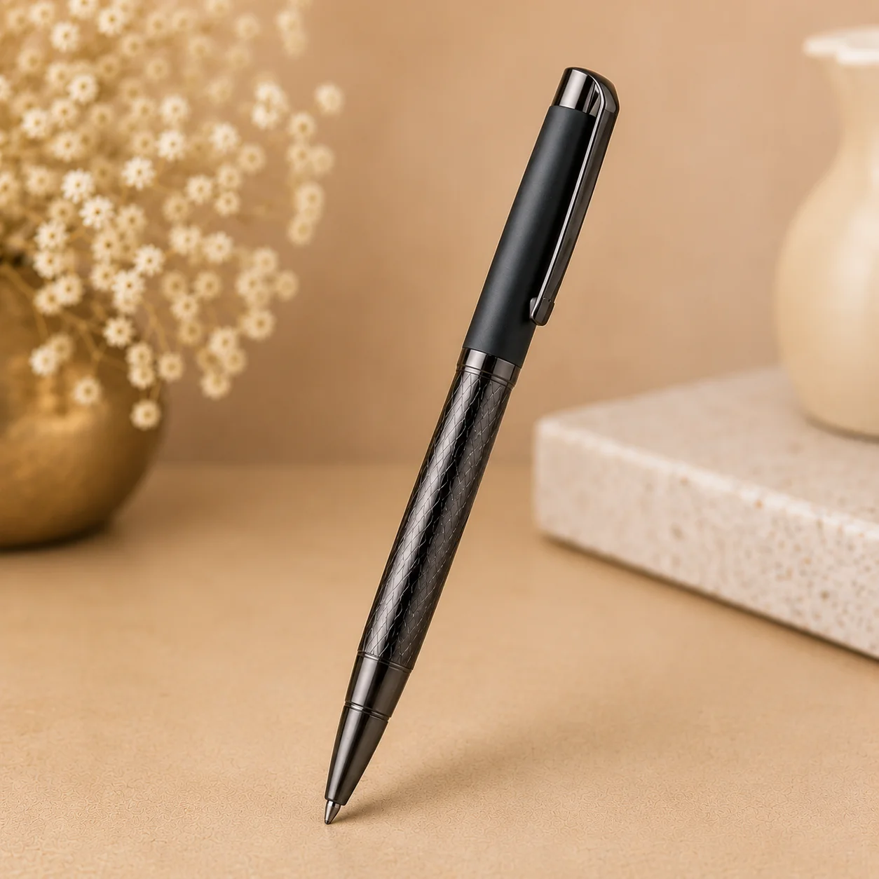 Black Metal Ball Pen - Image 2