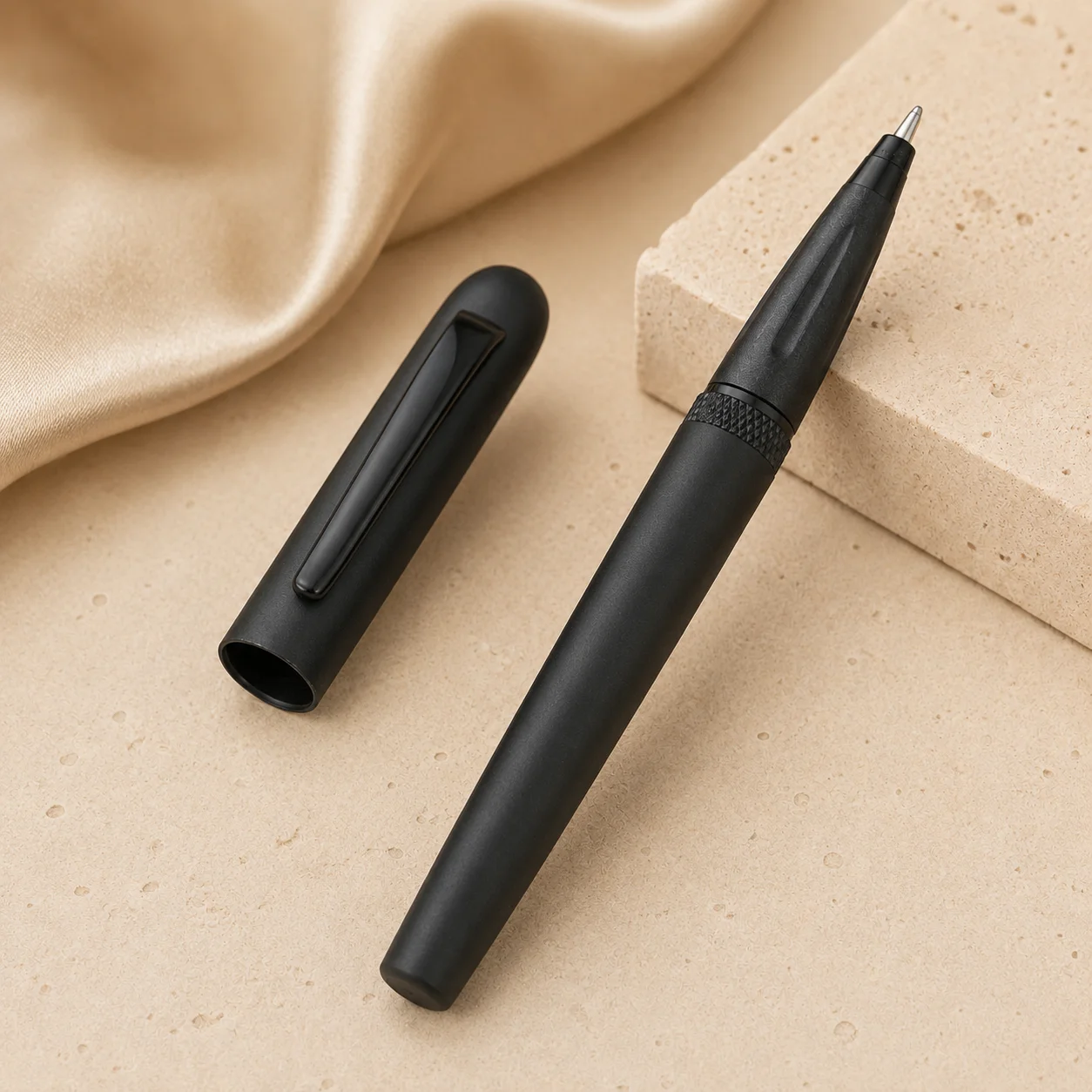 Premium Matte Black Ball Pen - Image 2