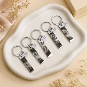 Personalized Photo Bar Keychain