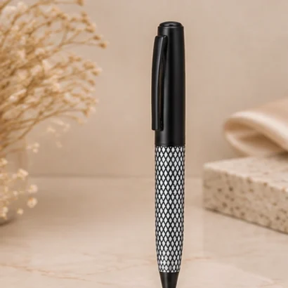 Premium Executive Metal Ball Pen – Black & Silver