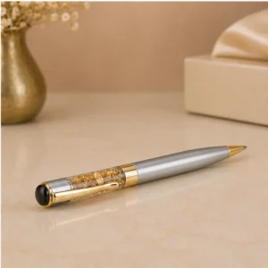 Luxury Gold Flake Crystal Ball Pen